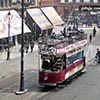 Early 1900s image of Belfast city coloured and restored